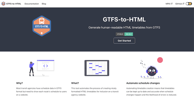 GTFS-to-HTML